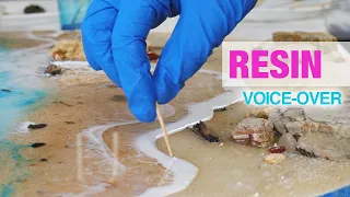 Beach Resin Art Tutorial Uses Sand And Rocks (Voice-over)