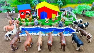 Top creative diy miniature Cattle Farm | Farm House for Cow, Horse, Pig | Barn Animals Diorama