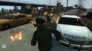 GTA 4 - Аварии, трюки и падения (Stunts and Crashes) #16