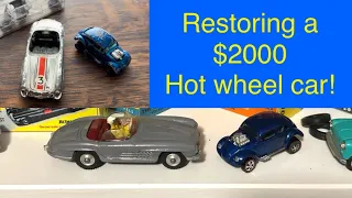 Restoring a $2000 Hot wheels toy car! Rare Toy, Poor Shape.
