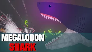 Megalodon Shark Attacks People - People Playground