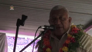 Fijian Prime Minister Voreqe Bainimarama opnes new Niusawa MHS teachers quaters