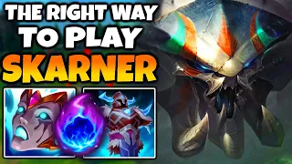 Stop playing Skarner wrong! How to WIN with REWORKED SKARNER