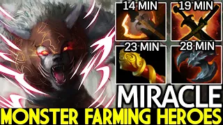 MIRACLE [Ursa] Monster Farming Heroes Mode 14 Min Battle Fury Dota 2