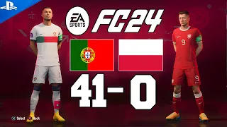 Ronaldo VS Lewandowski | Portugal VS Poland | FIFA 23 PS5 4k GAMEPLAY