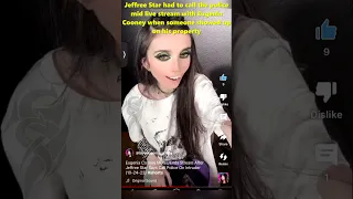 Jeffree Star had to call the police mid live stream with Eugenia Cooney when someone showed up