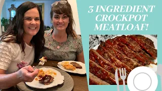 Super Easy and Delicious Crockpot Meatloaf, using 3 Basic ingredients!