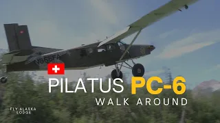 Alaska Bush Pilot Walk around  : Bush flying the Pilatus Porter PC-6  a popular bush plane : 2023