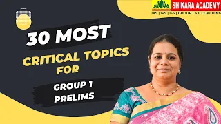 30 MOST CRITICAL TOPICS FOR GROUP 1 PRELIMS - G I TAGS OF TELANGANA