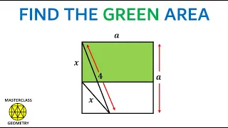 area rectangle | triangle | geometry problems | triangles within square | Masterclass Geometry