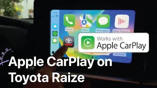 How to use Apple CarPlay on your Toyota Raize