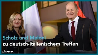 Regierungskonsultationen: Scholz (SPD) und Meloni zu deutsch-italienischem Treffen | 22.11.2023