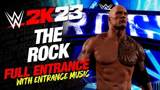 WWE 2K23 THE ROCK ENTRANCE - #WWE2K23 THE ROCK FULL ENTRANCE