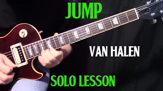 how to play Jump by Van Halen - guitar solo lesson