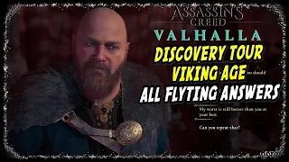 Assassin's Creed Valhalla Discovery Tour All Flyting Answers