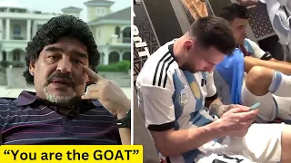 Maradona's message to Messi about winning the World Cup (English Subtitle)