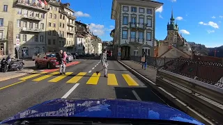 Driving in Switzerland - Fribourg to Murten