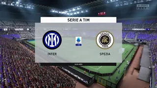 ⚽ Inter Milan vs Spezia ⚽ | Serie A (01/12/2021) | Fifa 22