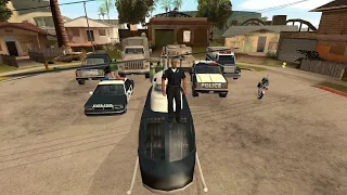 tenpenny steals all police cars / gta san andreas