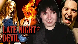 first time watching *LATE NIGHT WITH THE DEVIL* movie reaction