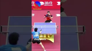 Ma Long chop block #shorts