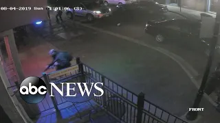 Video shows chaos as suspected Dayton gunman tried to enter bar