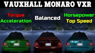 Torque vs Balanced vs Horsepower - Vauxhall Monaro VXR Tuning  - Need for Speed Carbon