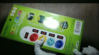 UNBOXING STOP CONTACT MULTI SOCKET CABLE