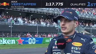 Max Verstappen Post Qualifying Interview - Mexico Grand Prix 2022