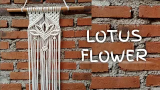 Lotus Flower Macrame || Lotus Flower Wall Hanging || Lotus Flower Wall Tapestry || Modern Wall Decor