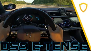 DS 9 225 E-Tense - POV Top Speed & Acceleration on Autobahn