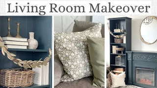 DIY LIVING ROOM MAKEOVER | LIVING ROOM DECORATING IDEAS | DECORATING ON A BUDGET | LIVING ROOM DIY