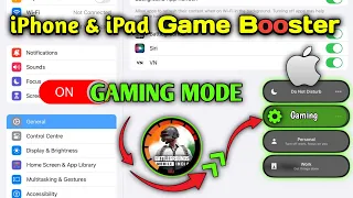 Enable Gaming Mode in iPhone / iPad Setting for PUBG / BGMI | Game Booster IOS
