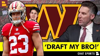 Commanders News: Christian McCaffrey TOLD Adam Peters To Draft His Bro + Maye NOT Considered At #2?