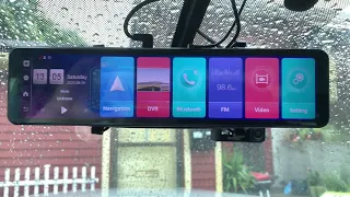 How to hardwire Android rearview dash cam explanatory.