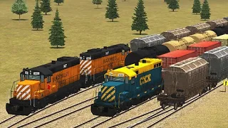 Train and rail yard simulator