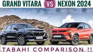 Tata Nexon Facelift 2023 vs Grand Vitara - Shocking results! | Maruti Grand Vitara vs Nexon Facelift