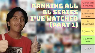 Ranking Every Single Thai BL Series/BL Series I've Watched in 2021 (Part 1)