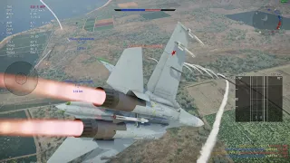 Su-27 { 4 kills } ( R-27ET ) ( R-27R ) ( R-73 ) | war thunder