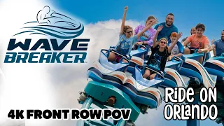 Wave Breaker: The Rescue Coaster at SeaWorld San Antonio - 4K Front Row POV - Intamin Jetski Coaster