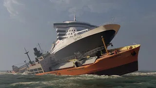 Queen Mary 2 - The Sinking - Animation