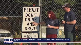 Candlelight vigil held for 12-year-old killed by alleged drunk driver | FOX 13 Seattle