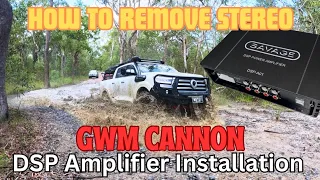 GWM CANNON - SAVAGE TECH DSP AMP INSTALL & HOW TO REMOVE STEREO