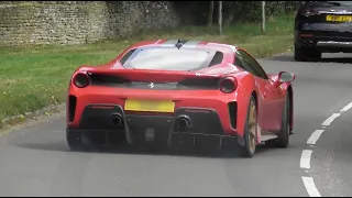 LOUD Supercars leaving Salon Prive classic and supercar show 2023