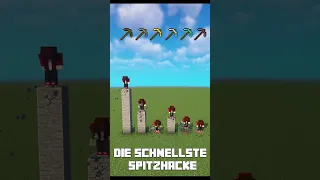 Welche Spitzhacke ist die schnellste in Minecraft | LarsLP #shorts