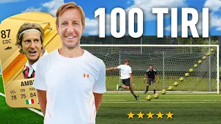 🎯⚽️ 100 TIRI CHALLENGE: MASSIMO AMBROSINI (ex MILAN) | Quanti Goal Segnerà su 100 tiri?