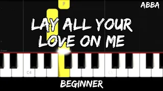 ABBA - Lay All Your Love On Me - Title - Easy Beginner Piano Tutorial