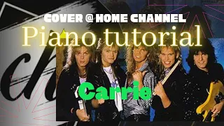 Carrie by: Europe piano tutorial