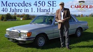 Mercedes 450 SE W116, 1979, erst 84.000 km! Über 40 Jahre in 1. Hand! Oldtimer Vorstandswagen