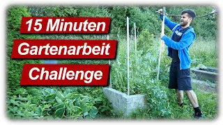 15 Minuten Gartenarbeit Juni | Hochbeete, Tomaten, Dicke Bohnen, Unkraut entfernen, Bohnen anhäufeln